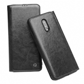 Cover voor OnePlus 7 Handgemaakt Echt Leer