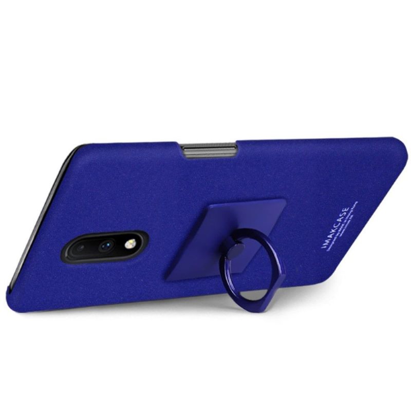 Hoesje voor OnePlus 7 Imak Matte Afwerking + Verwijderbare Steun - Blauw