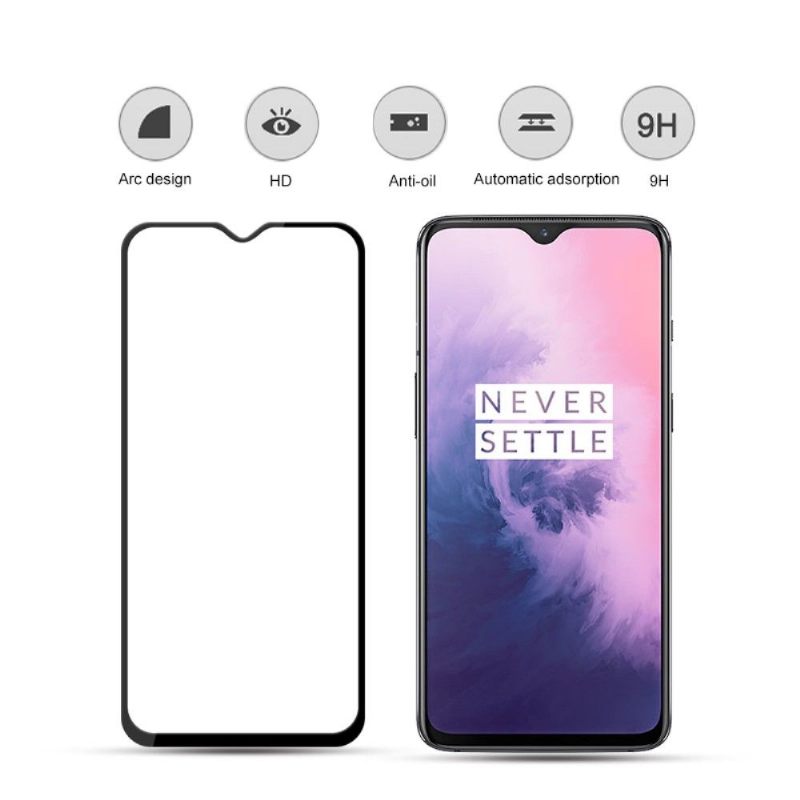 Oneplus 7 - Schermbeschermer Van Gehard Glas Op Volledige Grootte