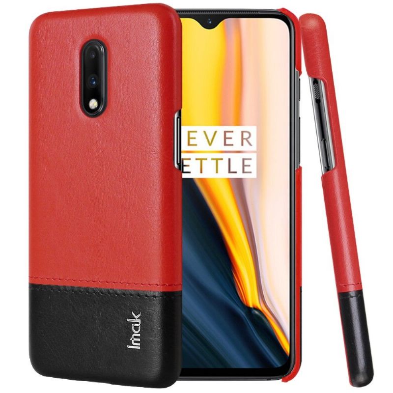 Telefoonhoesje voor OnePlus 7 Imak Bicolor Imitatieleer