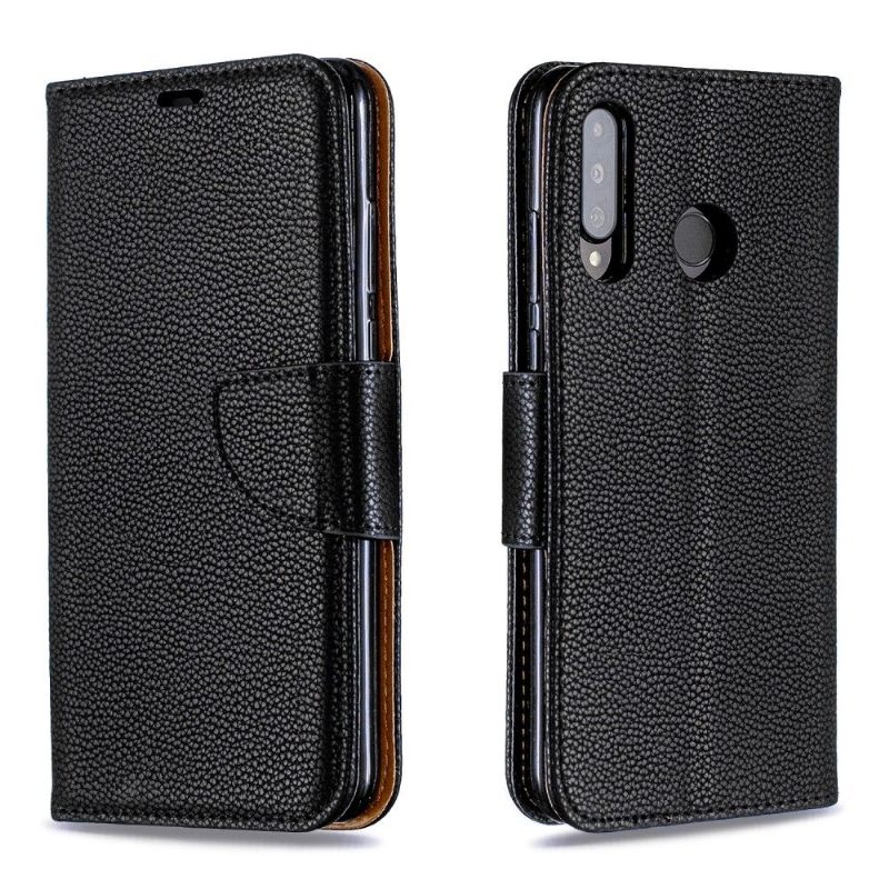 Case voor Huawei P30 Lite Folio-hoesje Folio Met Band Met Generfd Leereffect