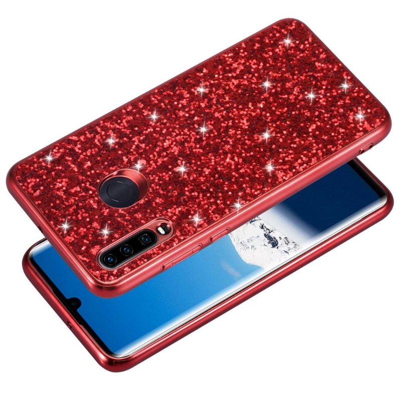 Hoesje voor Huawei P30 Lite Sprankelende Strass Glamour