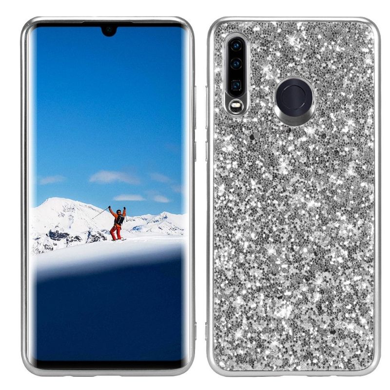 Hoesje voor Huawei P30 Lite Sprankelende Strass Glamour