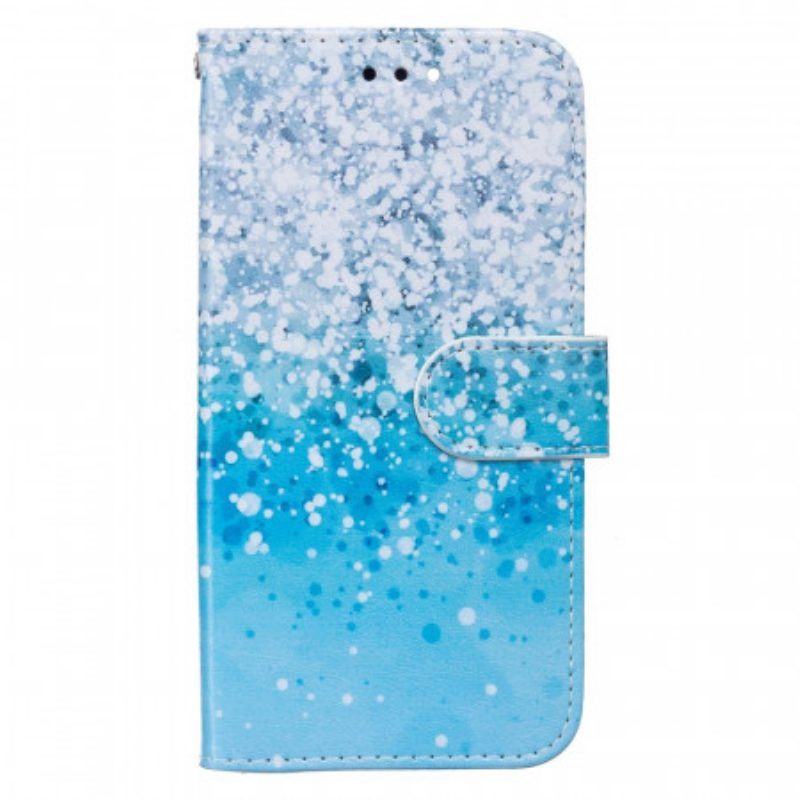 Folio-hoesje voor Samsung Galaxy A13 5G / A04s Lychee-stijl Rfid Khazneh