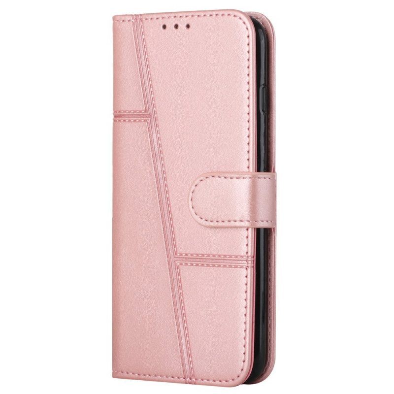 Folio-hoesje voor Samsung Galaxy A13 5G / A04s Met Ketting Kleur Pailletten