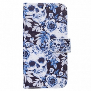 Folio-hoesje voor Samsung Galaxy A13 5G / A04s Strappy Litchi Lederen Stijl