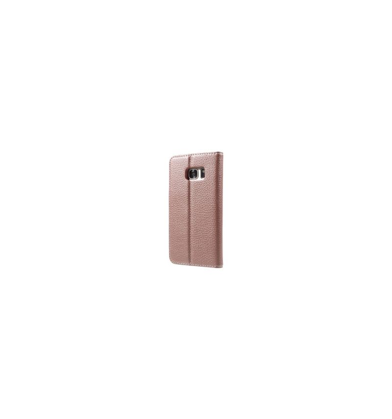 Flip Case voor Samsung Galaxy S7 Litchi Textuur Leder - Rosé Goud