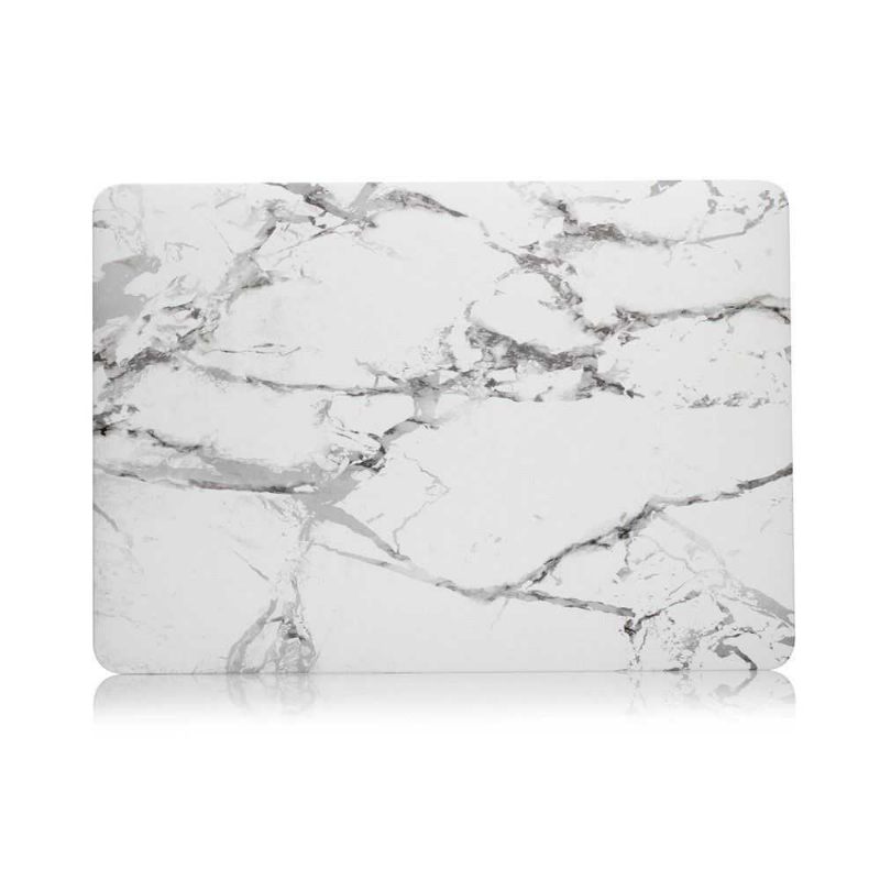 Macbook Pro 13 Case / Marble Touch Bar - Wit