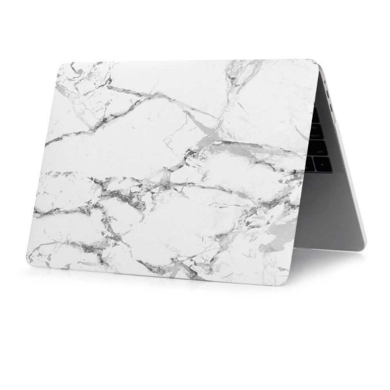 Macbook Pro 13 Case / Marble Touch Bar - Wit