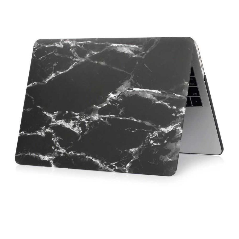 Macbook Pro 13 Case / Marble Touch Bar - Zwart