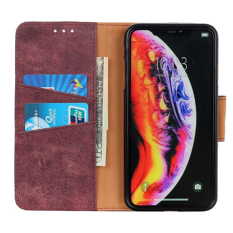 Folio-hoesje voor Xiaomi Mi A3 Edouard In Vintage Kunstleer