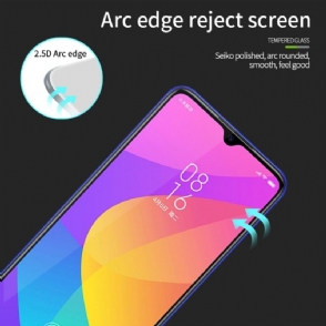 Xiaomi Mi A3 - Schermbeschermer Van Gehard Glas Op Ware Grootte - Zwart