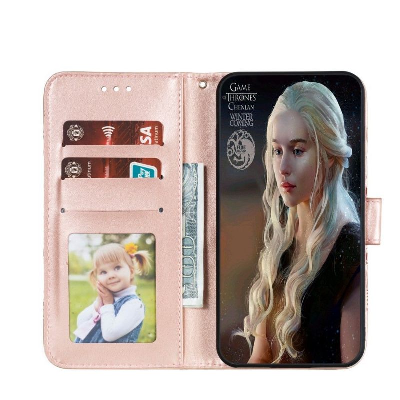 Folio-hoesje voor Huawei P40 Pro+ Mandala Kaarthouder - Rose Goud