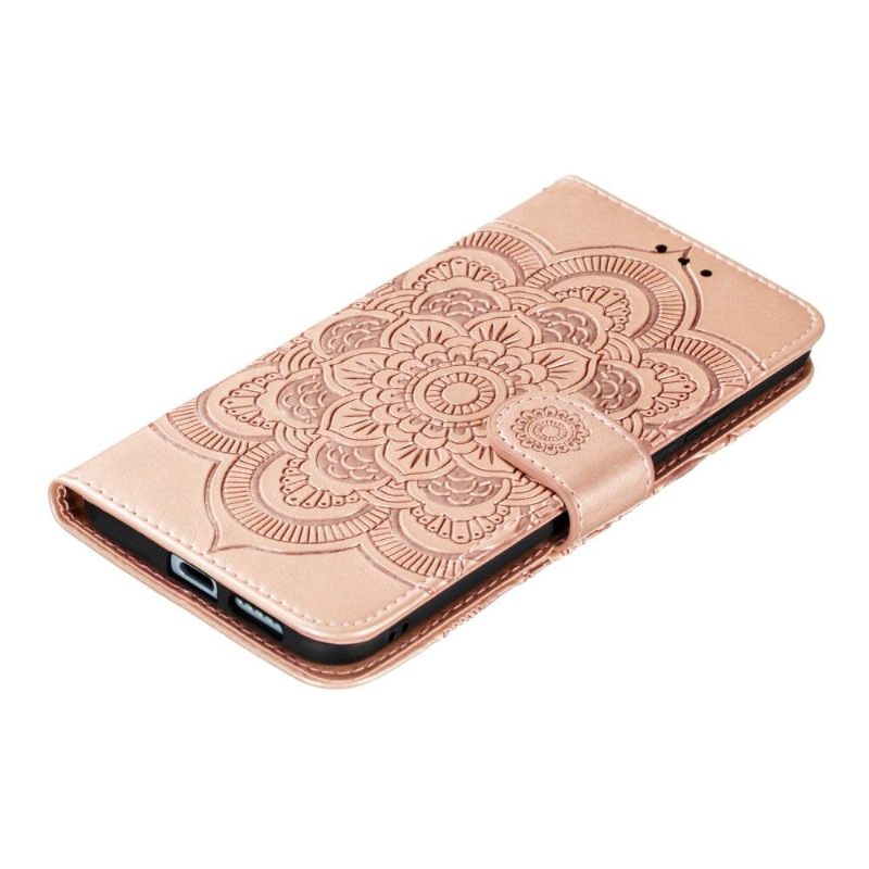 Folio-hoesje voor Huawei P40 Pro+ Mandala Kaarthouder - Rose Goud