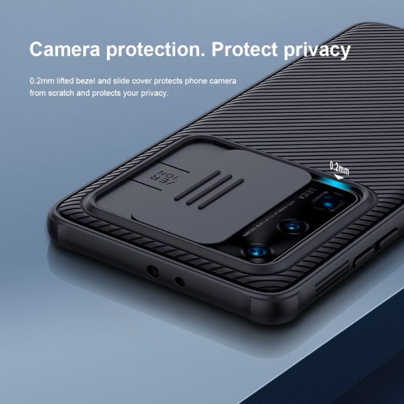 Hoesje voor Huawei P40 Pro+ Anti-fall Met Achterste Lensdop