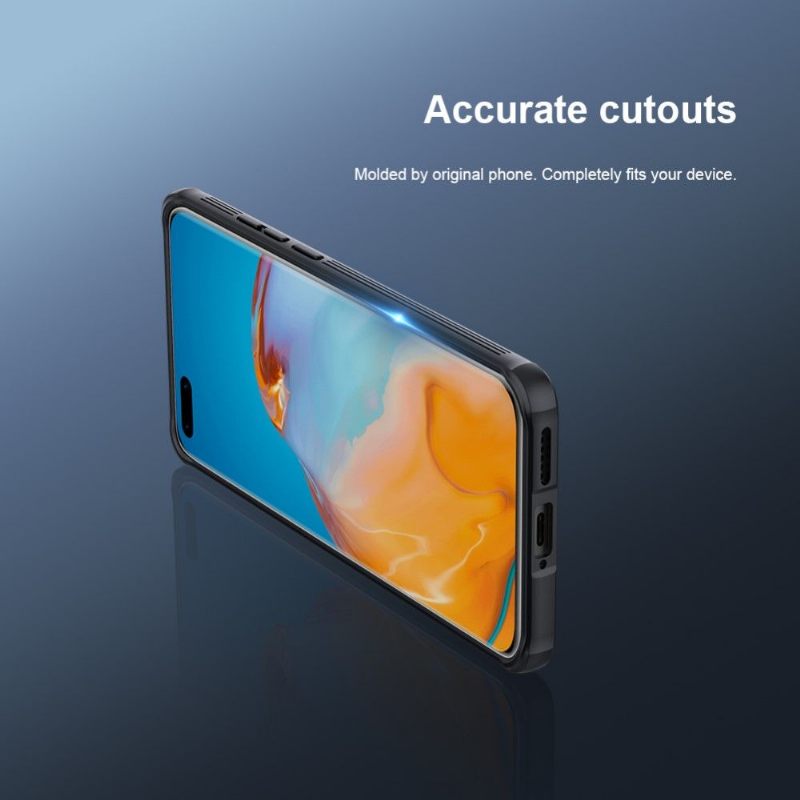 Hoesje voor Huawei P40 Pro+ Anti-fall Met Achterste Lensdop