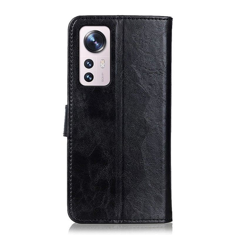 Cover voor Xiaomi 12 Pro Anti-fall Kala Leder Effect Cover