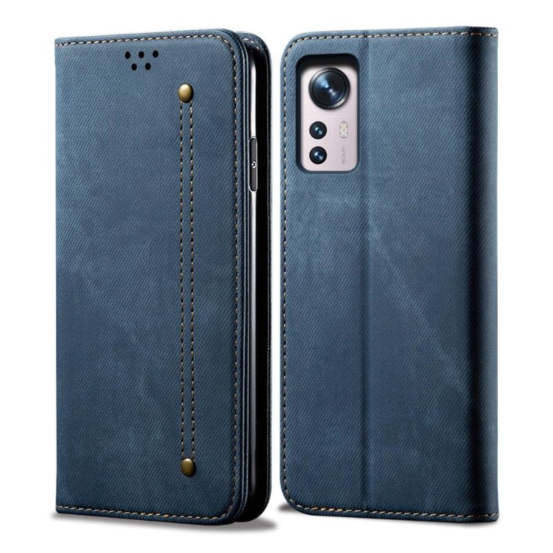 Flip Case voor Xiaomi 12 Pro Jeans In Giulia-stijl