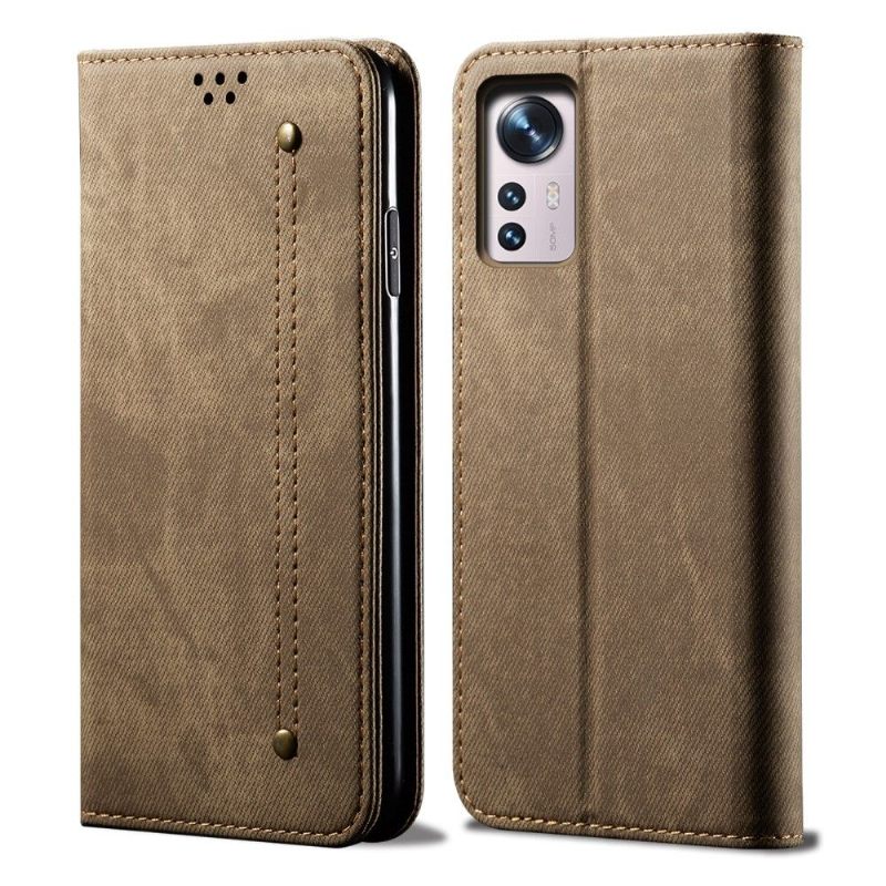 Flip Case voor Xiaomi 12 Pro Jeans In Giulia-stijl