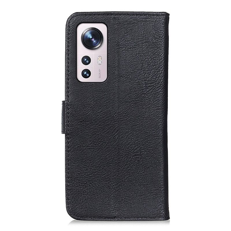 Flip Case voor Xiaomi 12 Pro Khazneh Leder Effect Kaarthouder