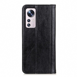 Flip Case voor Xiaomi 12 Pro Sylvester Kunstleer