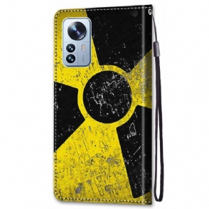 Folio-hoesje voor Xiaomi 12 Pro Radioactief Symbool