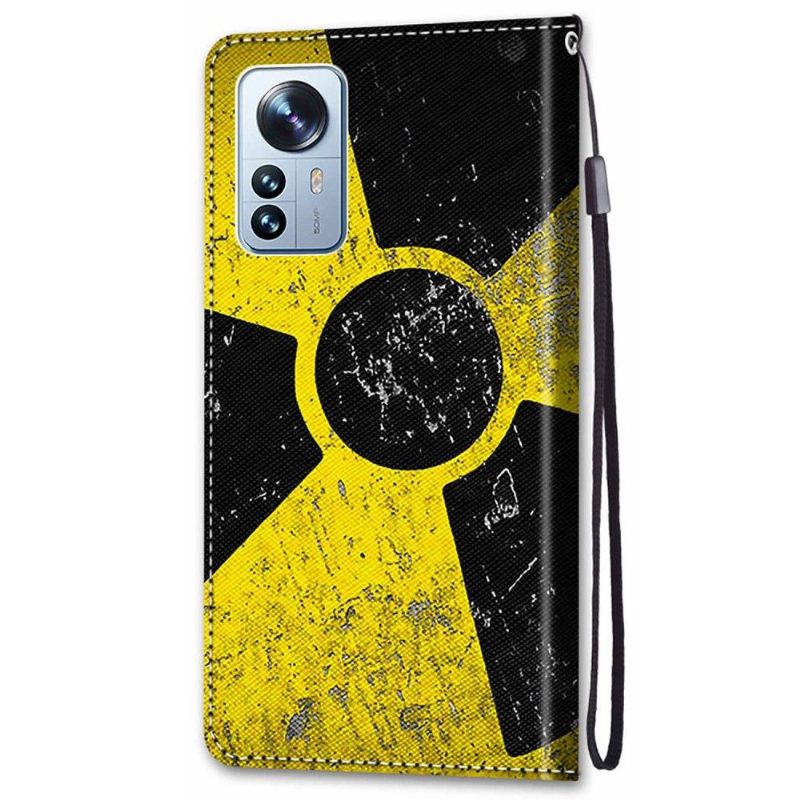 Folio-hoesje voor Xiaomi 12 Pro Radioactief Symbool