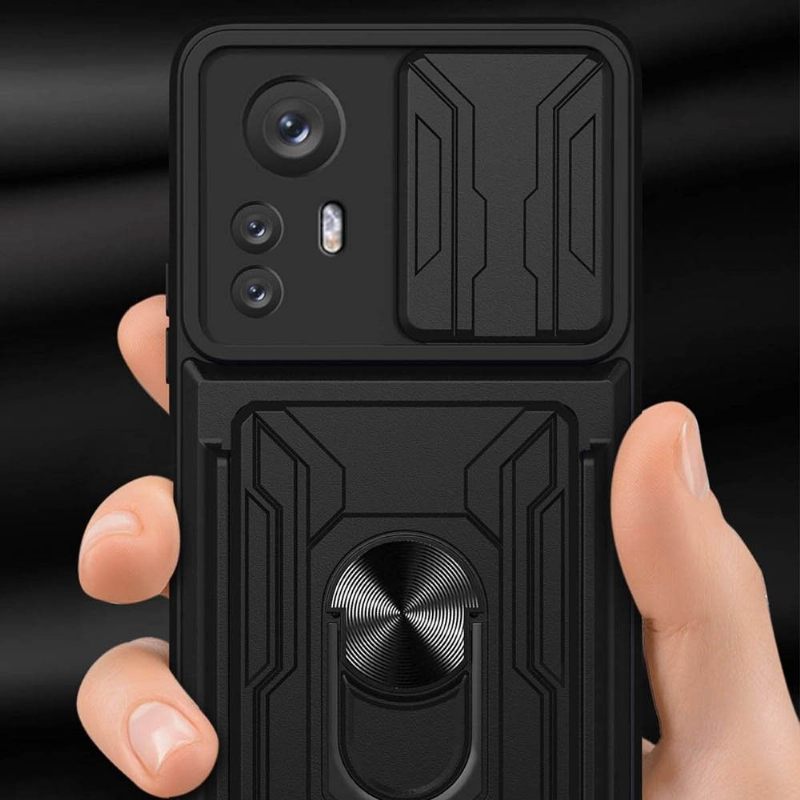 Hoesje voor Xiaomi 12 Pro Anti-fall Camera Schuif Ondersteuning Functie + Kaarthouder