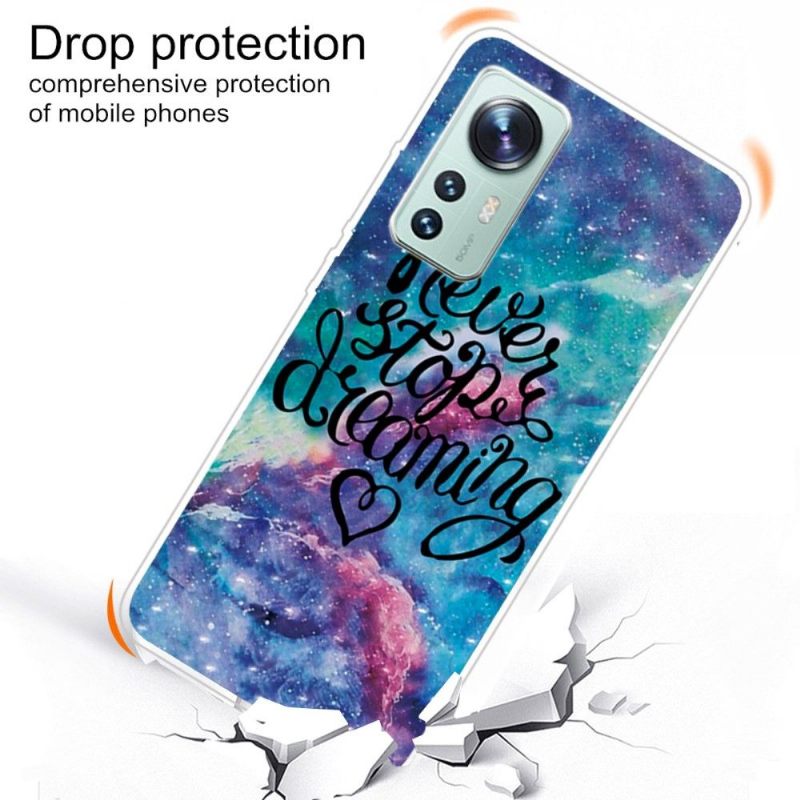 Hoesje voor Xiaomi 12 Pro Anti-fall Stop Nooit Met Dromen