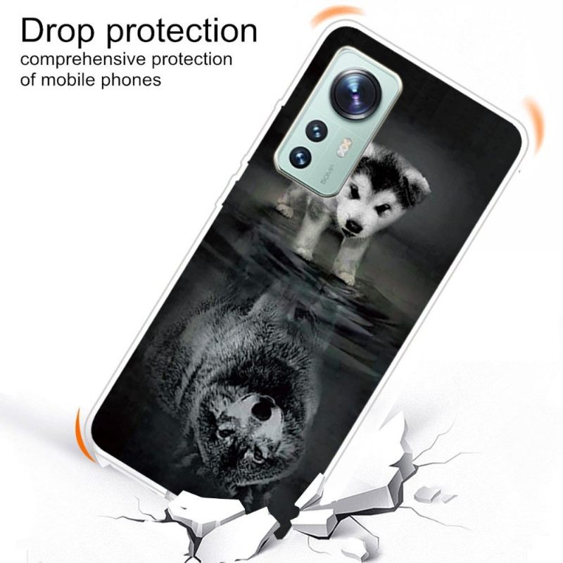 Telefoonhoesje voor Xiaomi 12 Pro Hond En Wolf