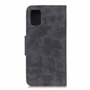 Case voor Samsung Galaxy A51 Edouard In Vintage Kunstleer