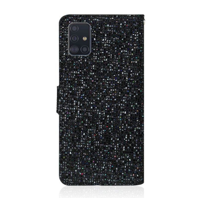 Folio-hoesje voor Samsung Galaxy A51 Glitterkaarthouder