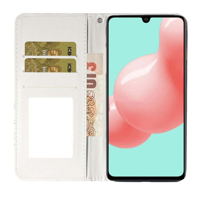 Folio-hoesje voor Samsung Galaxy A51 Kawaii Avocado