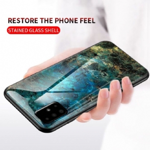 Hoesje voor Samsung Galaxy A51 Oceaan Marmeren Glazen Achterkant