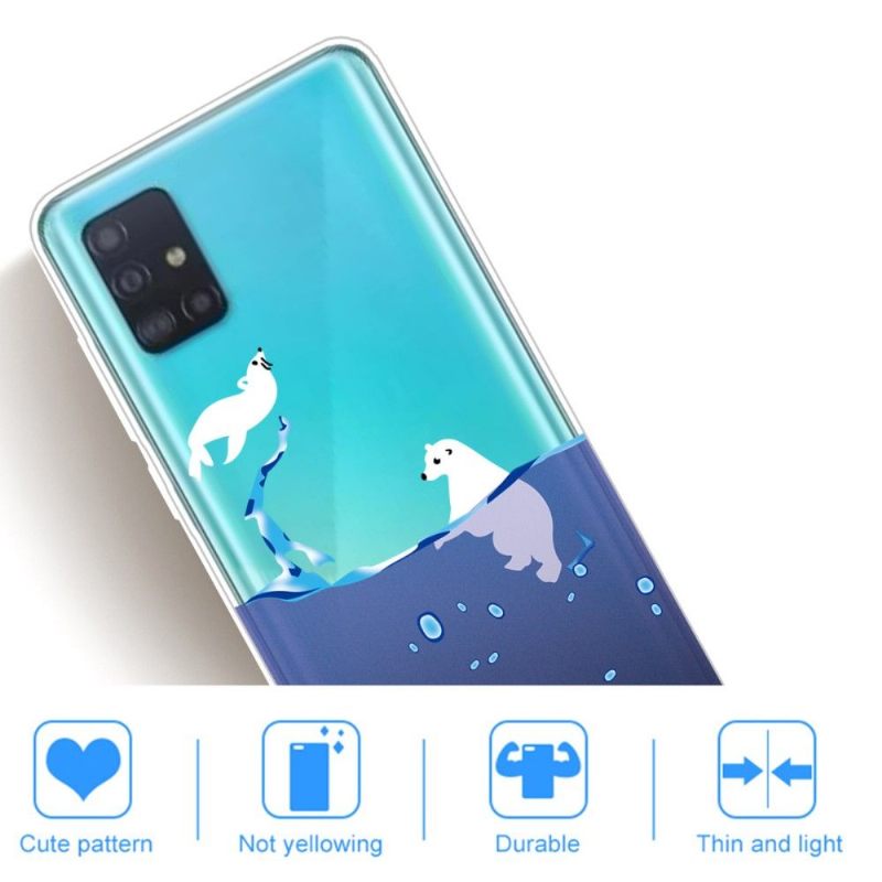 Hoesje voor Samsung Galaxy A51 Zeehond En Ijsbeer