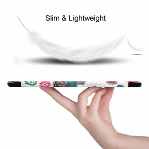 Hoesje voor Samsung Galaxy Tab S6 Folio-hoesje Slimme Vlinders En Bloemen