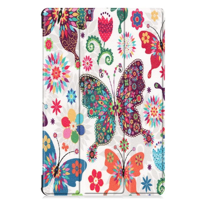 Hoesje voor Samsung Galaxy Tab S6 Folio-hoesje Slimme Vlinders En Bloemen