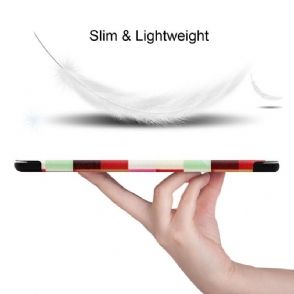 Telefoonhoesje voor Samsung Galaxy Tab S6 Bescherming Folio-hoesje Slimme Gekleurde Tegels