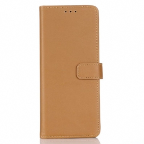 Cover voor Sony Xperia 10 II Folio-hoesje Retro Leereffect