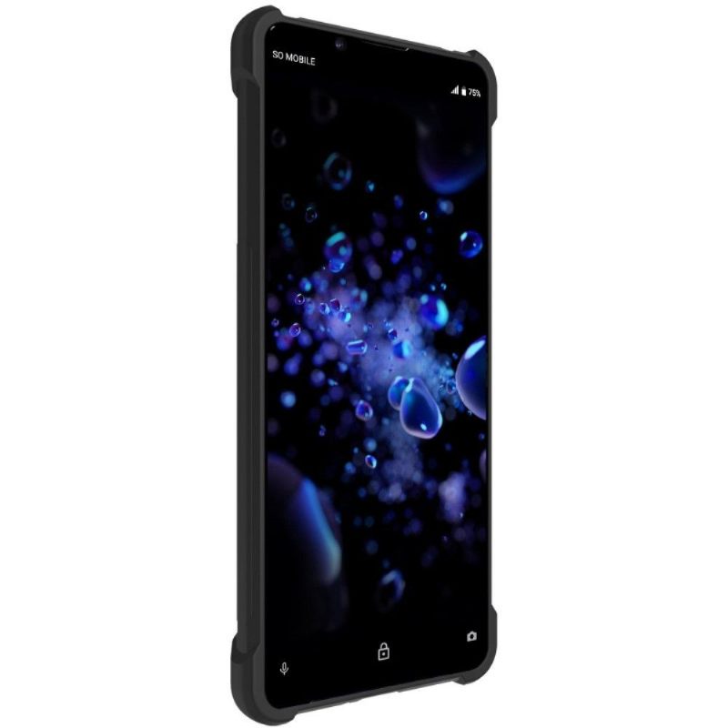 Hoesje voor Sony Xperia 10 II Class Protect Schokbestendig - Zwart Metaal