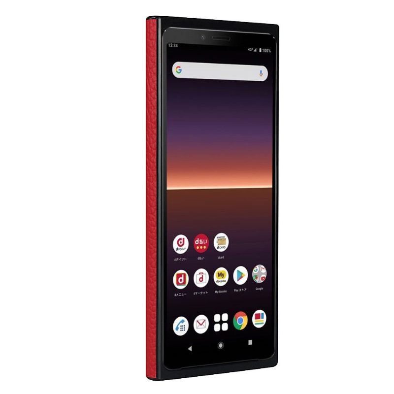 Telefoonhoesje voor Sony Xperia 10 II Bescherming Ledereffect Met Riem