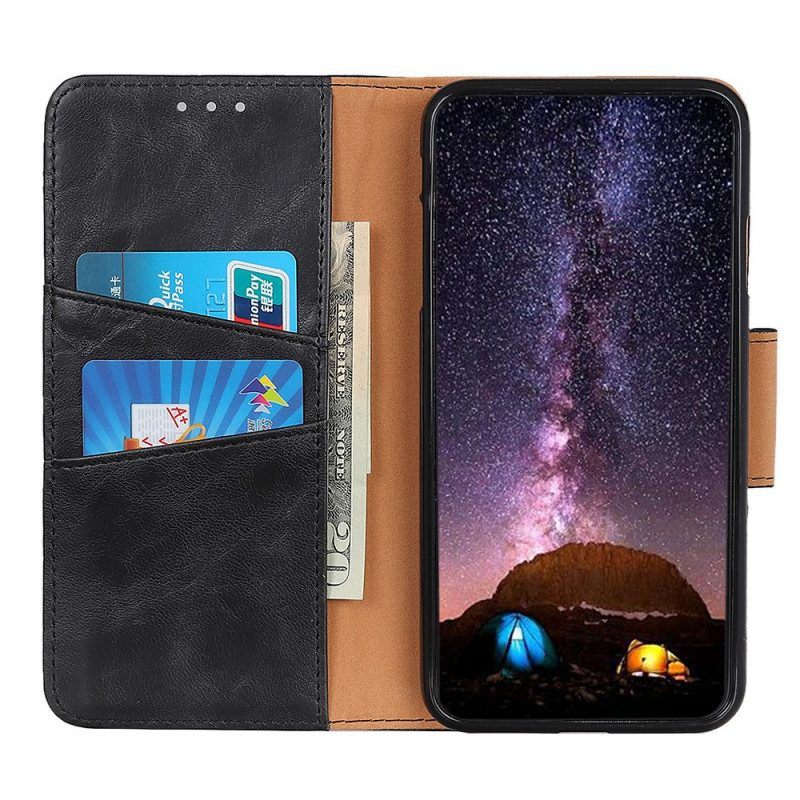 Flip Case voor Moto E40 / E30 / E20 Folio-hoesje Dubbelzijdige Magnetische Flap