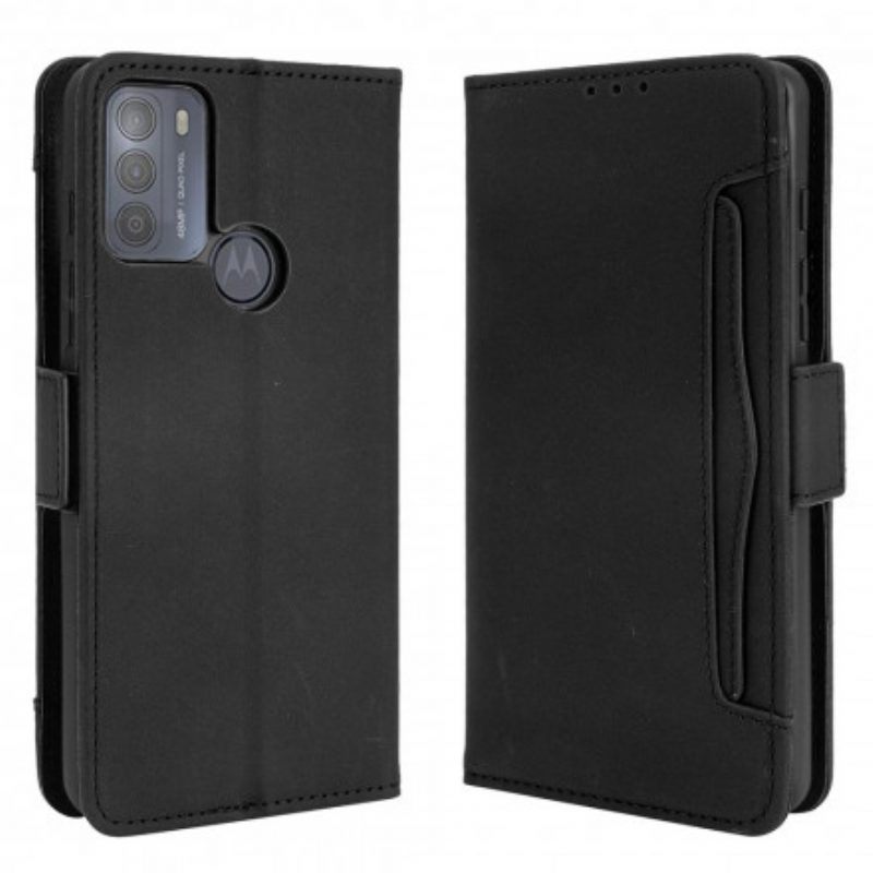 Flip Case voor Moto G50 Premier Class Met Meerdere Kaarten