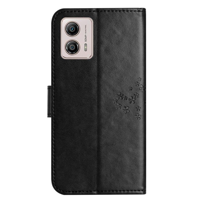 Flip Case voor Moto G73 5G Uil Boom