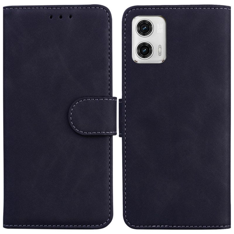 Flip Case voor Moto G73 5G Zichtbare Naden