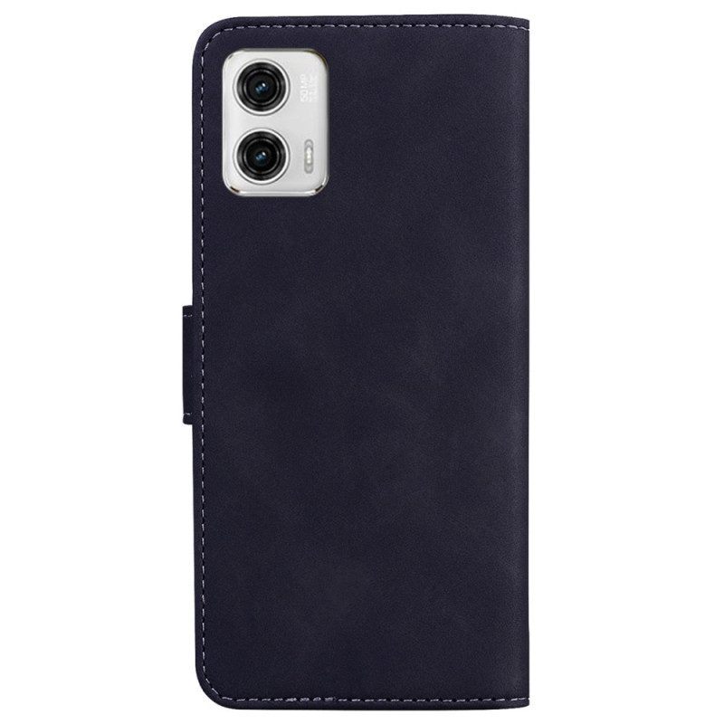 Flip Case voor Moto G73 5G Zichtbare Naden