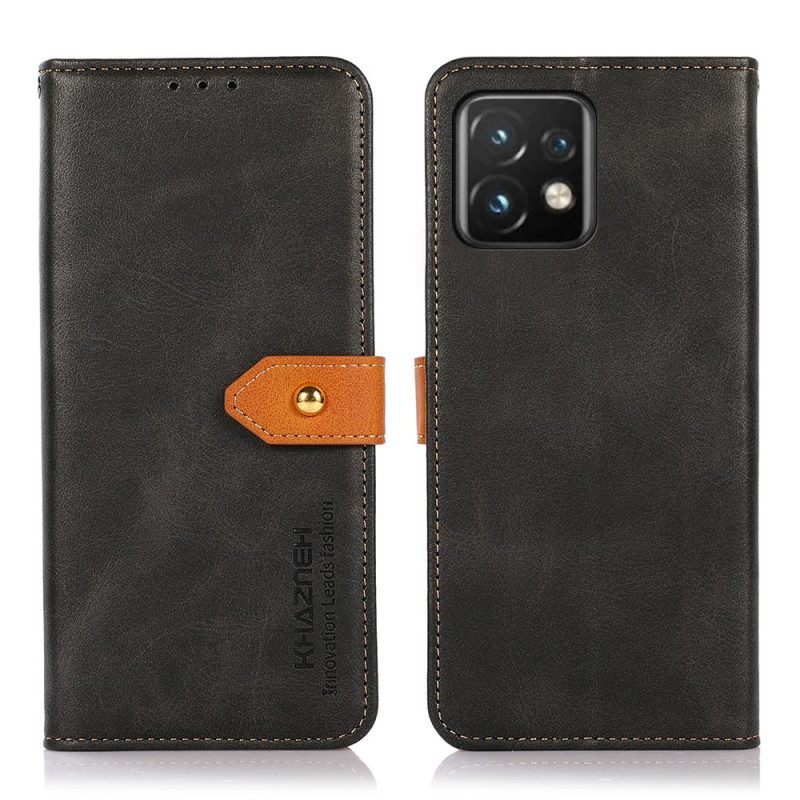 Flip Case voor Motorola Edge 40 Pro Khazneh-riem