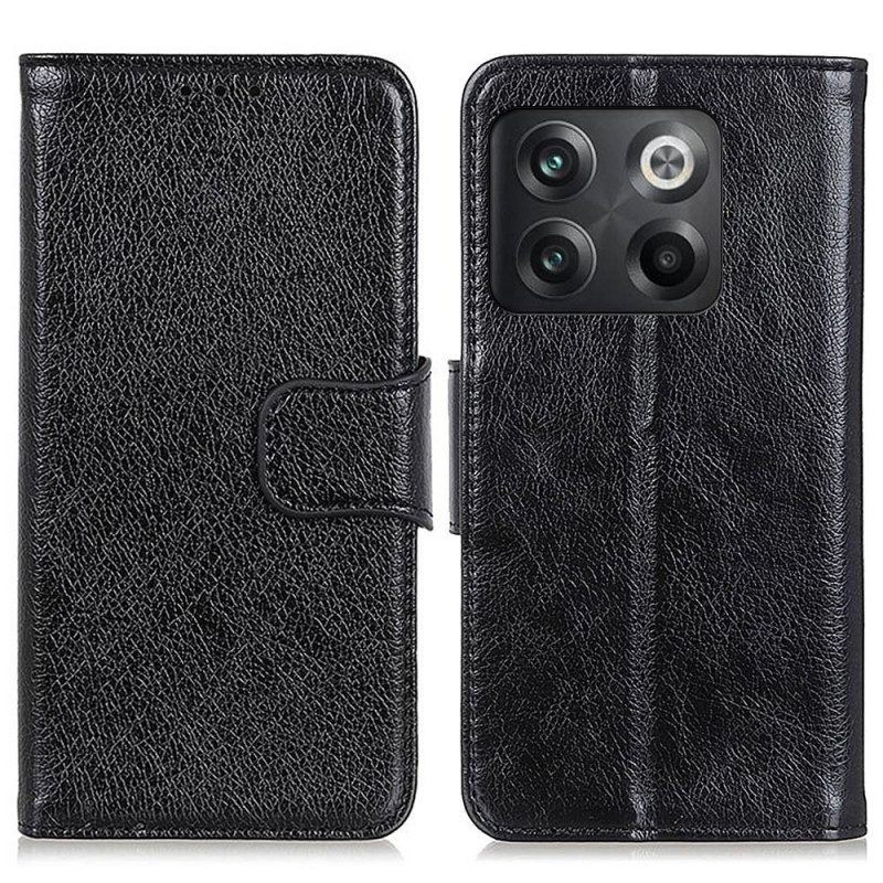 Flip Case voor OnePlus 10T 5G Nappa Splitleer