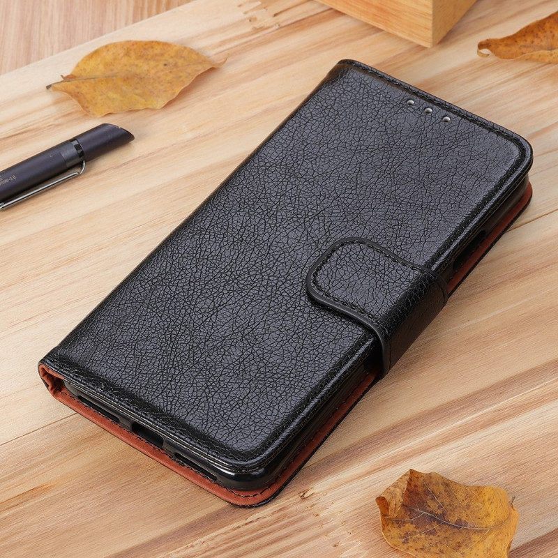 Flip Case voor OnePlus 10T 5G Nappa Splitleer