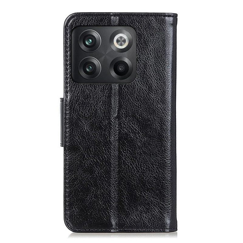 Flip Case voor OnePlus 10T 5G Nappa Splitleer